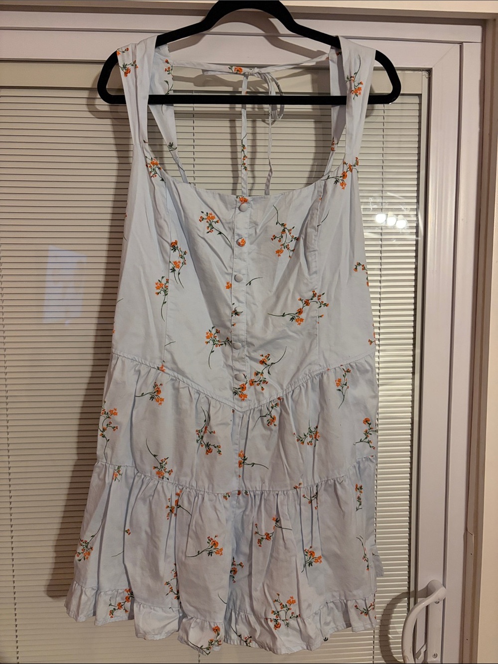 Blue Floral wild fable Romper Size XXL